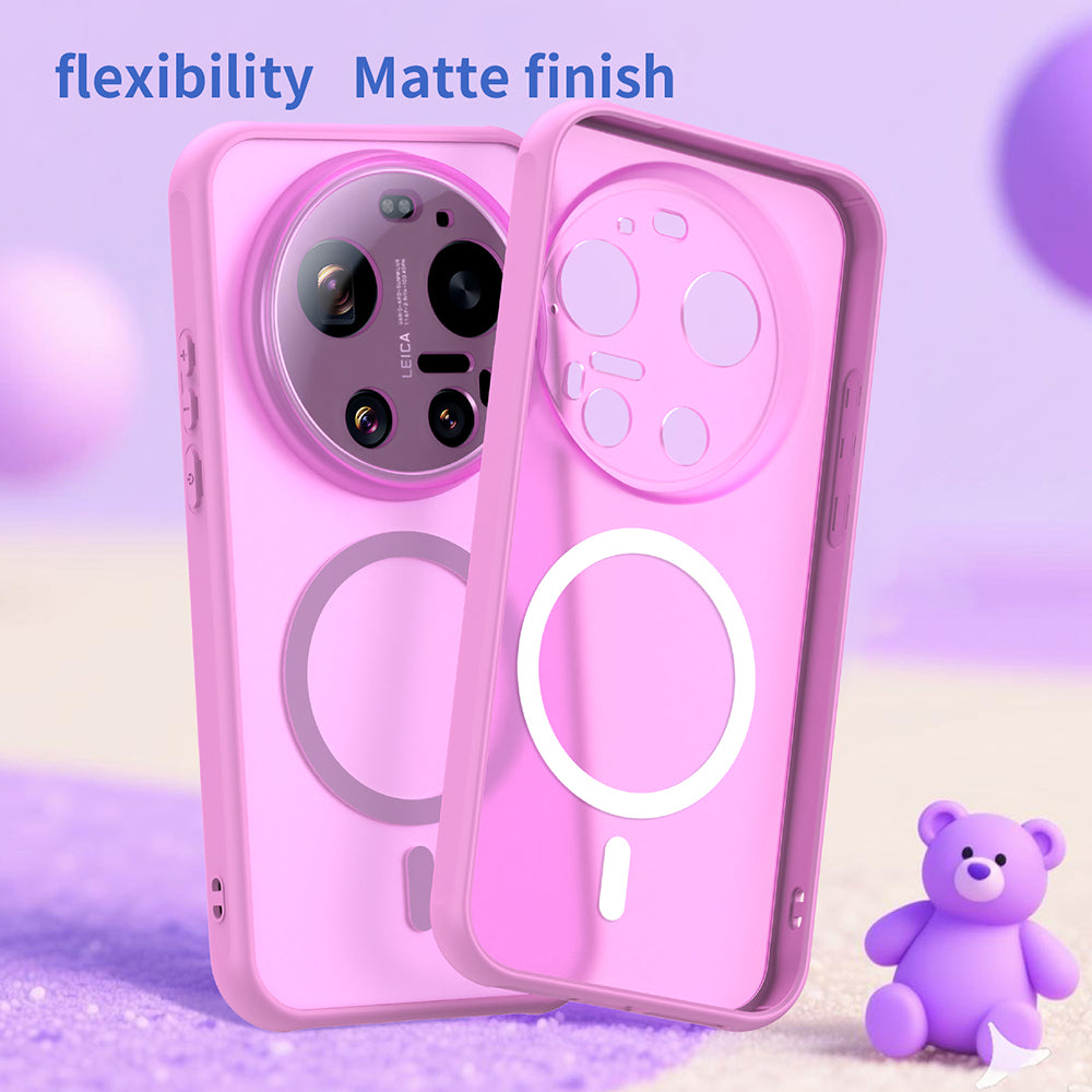 Futrola MagSafe za Xiaomi 17 Ultra, Techsuit, HaloFrost II, Roze