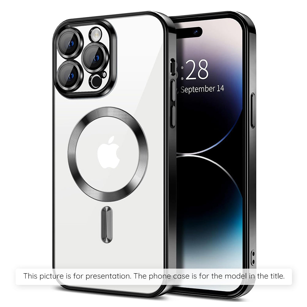 MagSafe futrola za Xiaomi 17T, Techsuit, Luxury Crystal, Crna