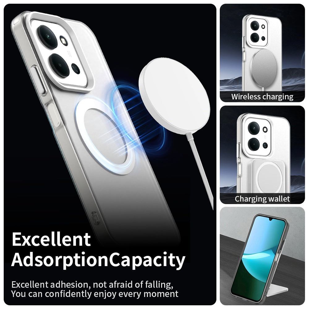 MagSafe futrola za Xiaomi Poco C85 4G / Redmi 15C 5G / 15C 4G, Techsuit, CandyCase, Bela