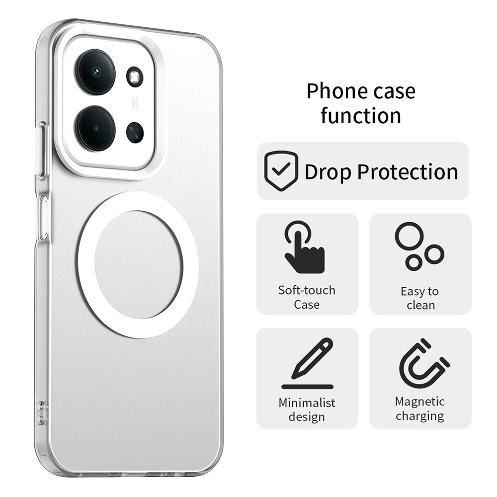 MagSafe futrola za Xiaomi Poco C85 4G / Redmi 15C 5G / 15C 4G, Techsuit, CandyCase, Bela