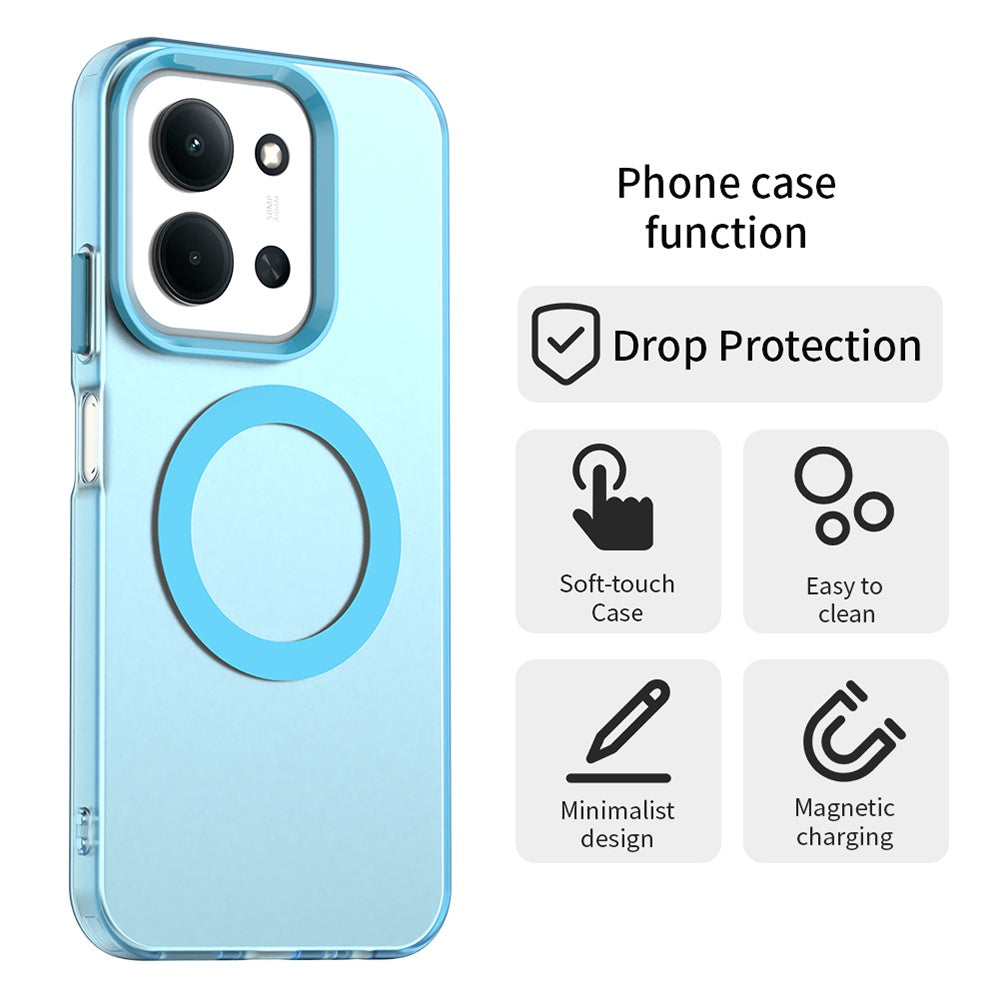MagSafe futrola za Xiaomi Poco C85 4G / Redmi 15C 5G / 15C 4G, Techsuit, CandyCase, Plava