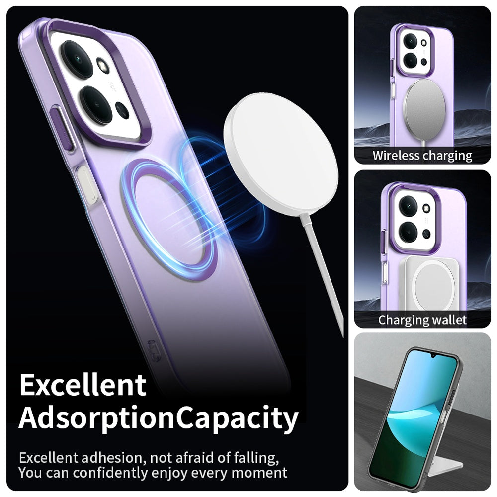 MagSafe futrola za Xiaomi Poco C85 4G / Redmi 15C 5G / 15C 4G, Techsuit, CandyCase, Ljubičasta