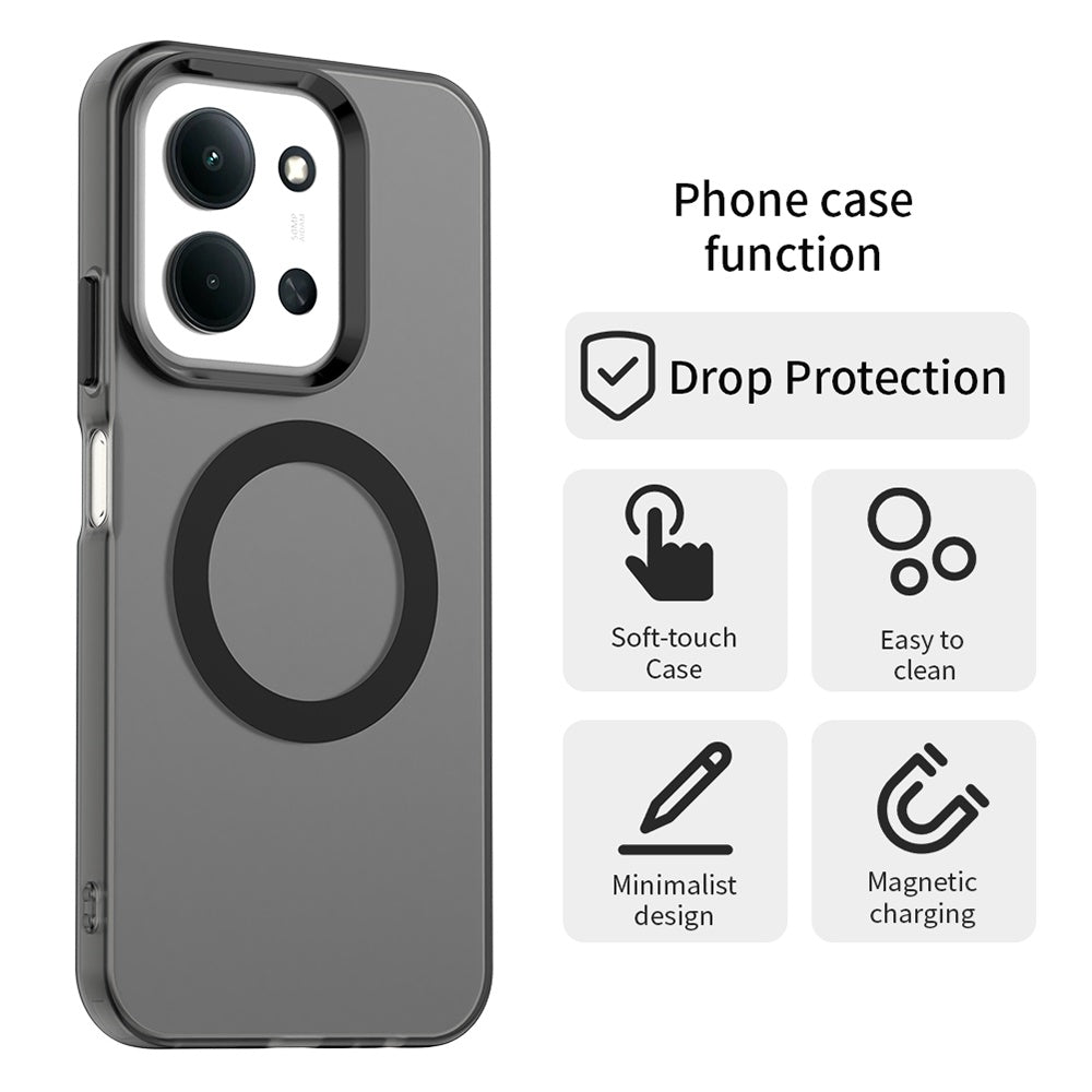 MagSafe futrola za Xiaomi Poco C85 4G / Redmi 15C 5G / 15C 4G, Techsuit, CandyCase, Crna