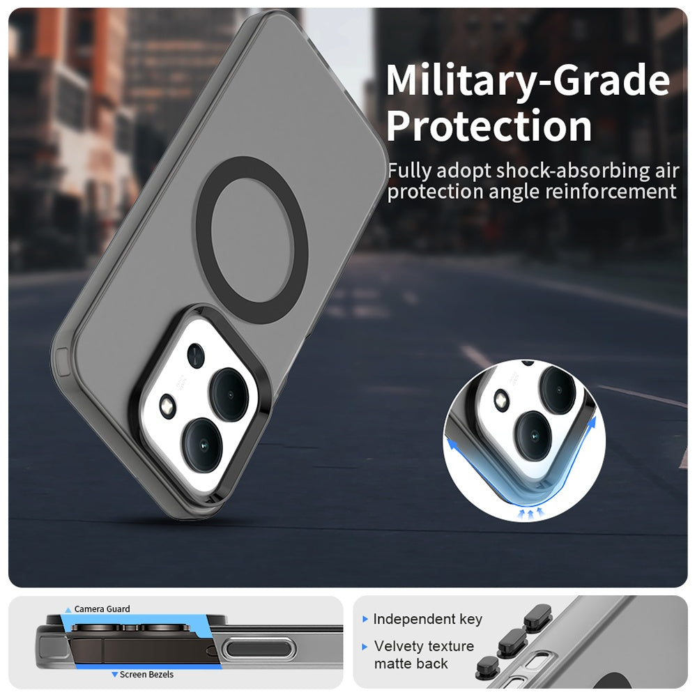 MagSafe futrola za Xiaomi Poco C85 4G / Redmi 15C 5G / 15C 4G, Techsuit, CandyCase, Crna