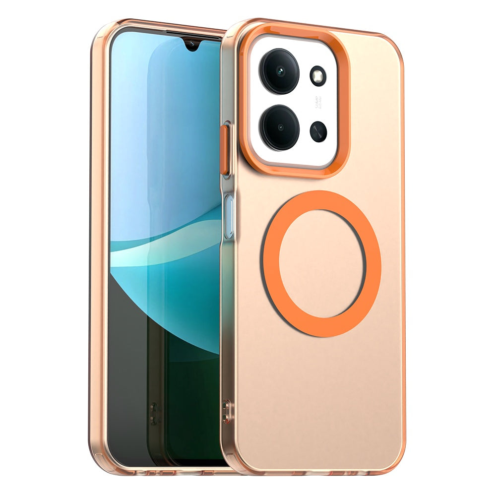 MagSafe futrola za Xiaomi Poco C85 4G / Redmi 15C 5G / 15C 4G, Techsuit, CandyCase, Narandžasta