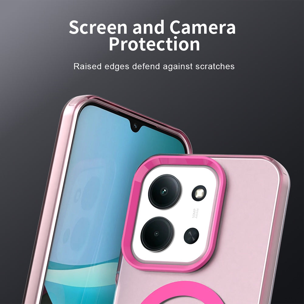 MagSafe futrola za Xiaomi Poco C85 4G / Redmi 15C 5G / 15C 4G, Techsuit, CandyCase, Roze