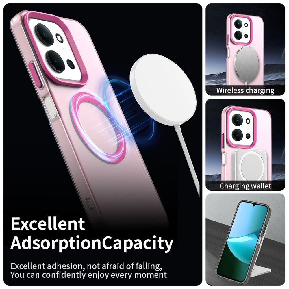 MagSafe futrola za Xiaomi Poco C85 4G / Redmi 15C 5G / 15C 4G, Techsuit, CandyCase, Roze
