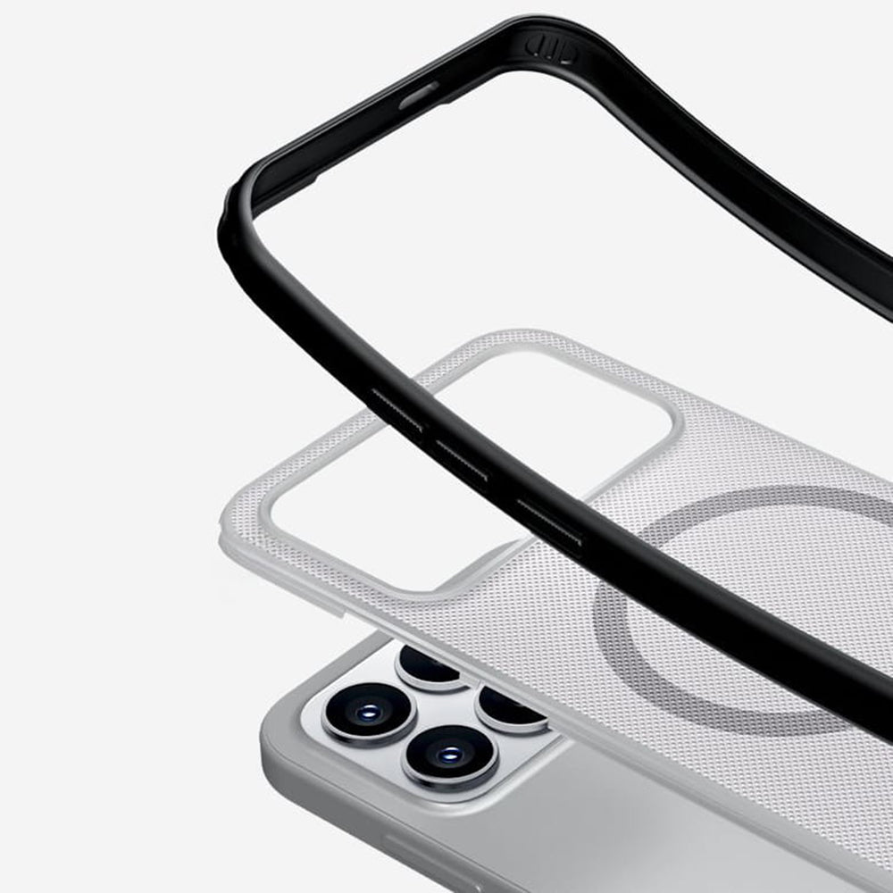 MagSafe futrola za Xiaomi Poco F8 Pro, Nillkin, Super Shield Pro, Crna Providna Satenska