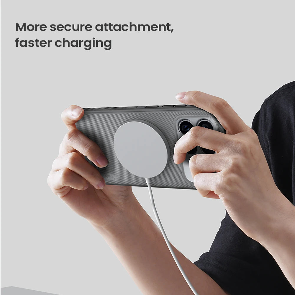 MagSafe futrola za Xiaomi Poco F8 Ultra, Nillkin, Super Shield Pro, Crna Providna Satenska