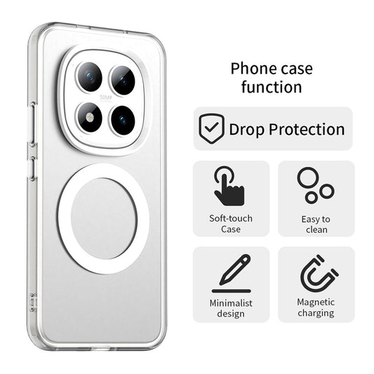 Futrola MagSafe za Xiaomi Poco M8 Pro / Redmi Note 15 Pro+ 5G, Techsuit, CandyCase, Bela