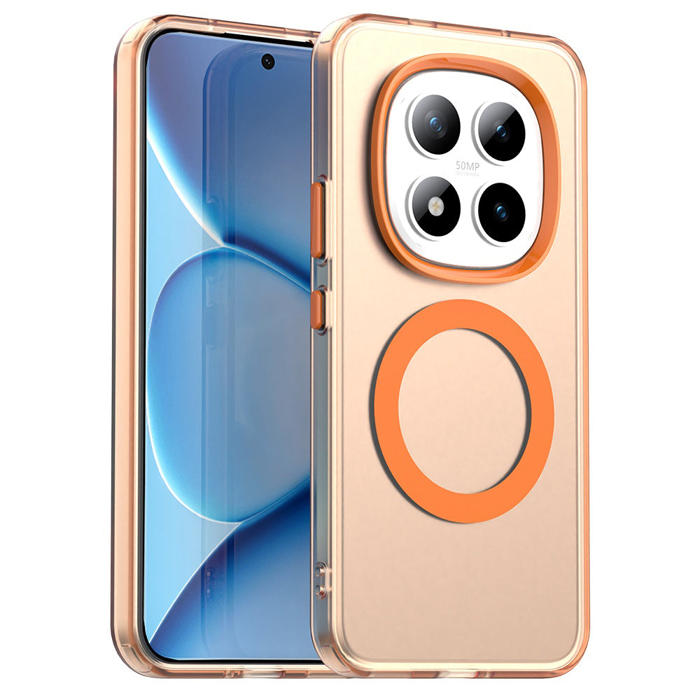Futrola MagSafe za Xiaomi Poco M8 Pro / Redmi Note 15 Pro+ 5G, Techsuit, CandyCase, Narandžasta