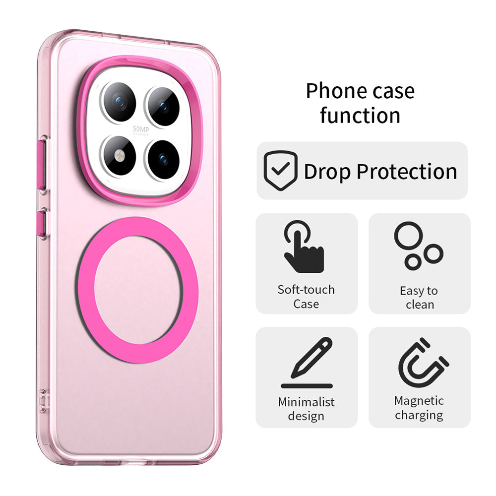 Futrola MagSafe za Xiaomi Poco M8 Pro / Redmi Note 15 Pro+ 5G, Techsuit, CandyCase, Roze