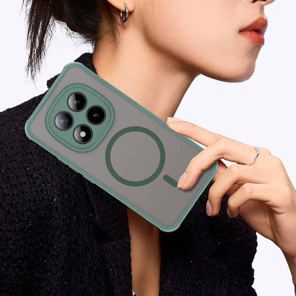Futrola MagSafe za Xiaomi Poco M8 Pro / Redmi Note 15 Pro+ 5G, Techsuit, HaloFrost II, Zelena