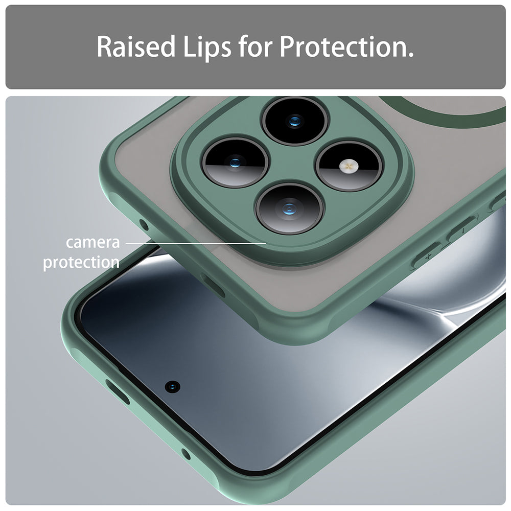 Futrola MagSafe za Xiaomi Poco M8 Pro / Redmi Note 15 Pro+ 5G, Techsuit, HaloFrost II, Zelena