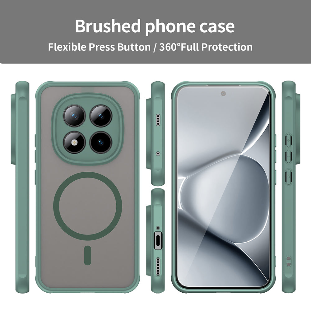 Futrola MagSafe za Xiaomi Poco M8 Pro / Redmi Note 15 Pro+ 5G, Techsuit, HaloFrost II, Zelena