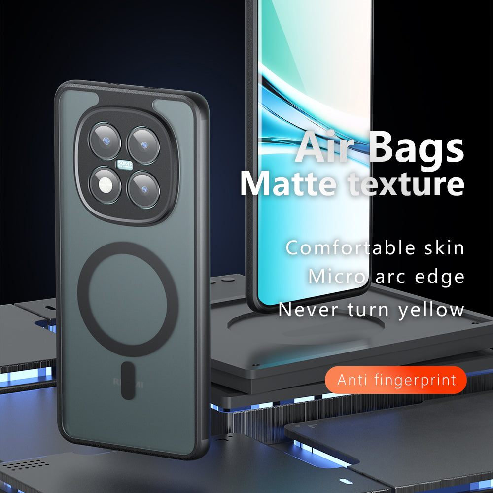 Futrola MagSafe za Xiaomi Poco M8 Pro / Redmi Note 15 Pro+ 5G, Techsuit, PureFrost, Satin Crna