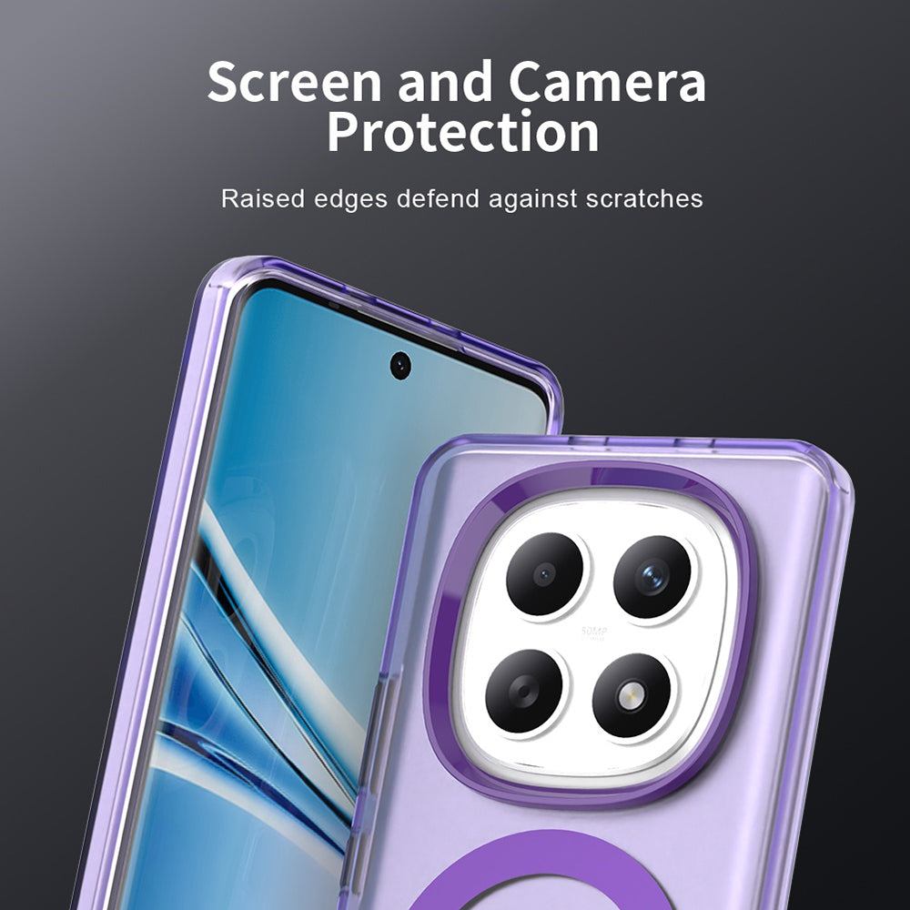Futrola MagSafe za Xiaomi Poco M8 / Redmi Note 15 5G / Note 15 4G, Techsuit, CandyCase, Ljubičasta