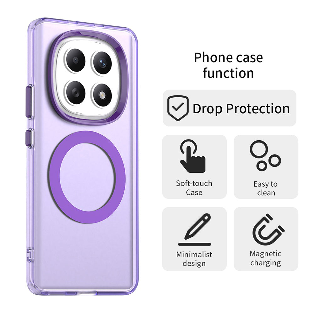 Futrola MagSafe za Xiaomi Poco M8 / Redmi Note 15 5G / Note 15 4G, Techsuit, CandyCase, Ljubičasta