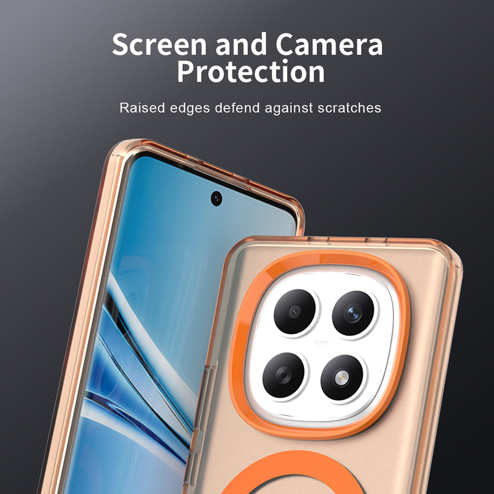 Futrola MagSafe za Xiaomi Poco M8 / Redmi Note 15 5G / Note 15 4G, Techsuit, CandyCase, Narandžasta