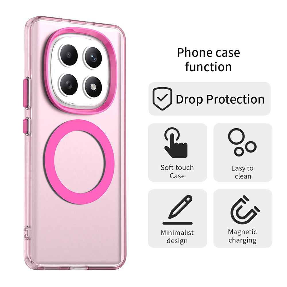 Futrola MagSafe za Xiaomi Poco M8 / Redmi Note 15 5G / Note 15 4G, Techsuit, CandyCase, Roze