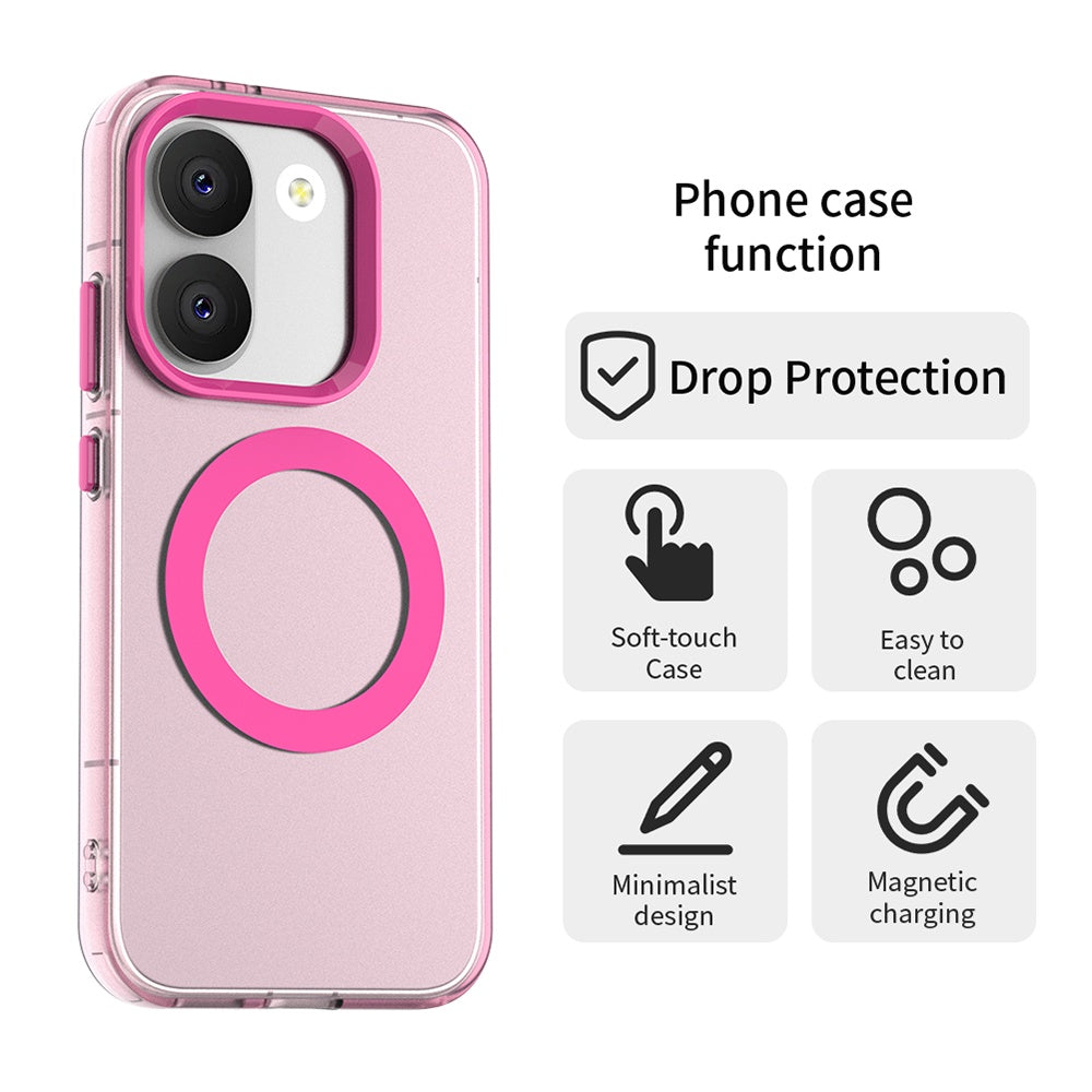 MagSafe futrola za Xiaomi Poco X8 Pro, Techsuit, CandyCase, Roze