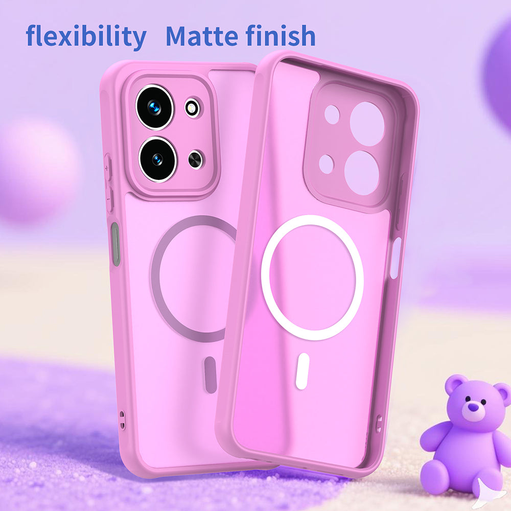 Futrola MagSafe za Xiaomi Redmi 15C 5G / 15C 4G, Techsuit, HaloFrost II, Roze