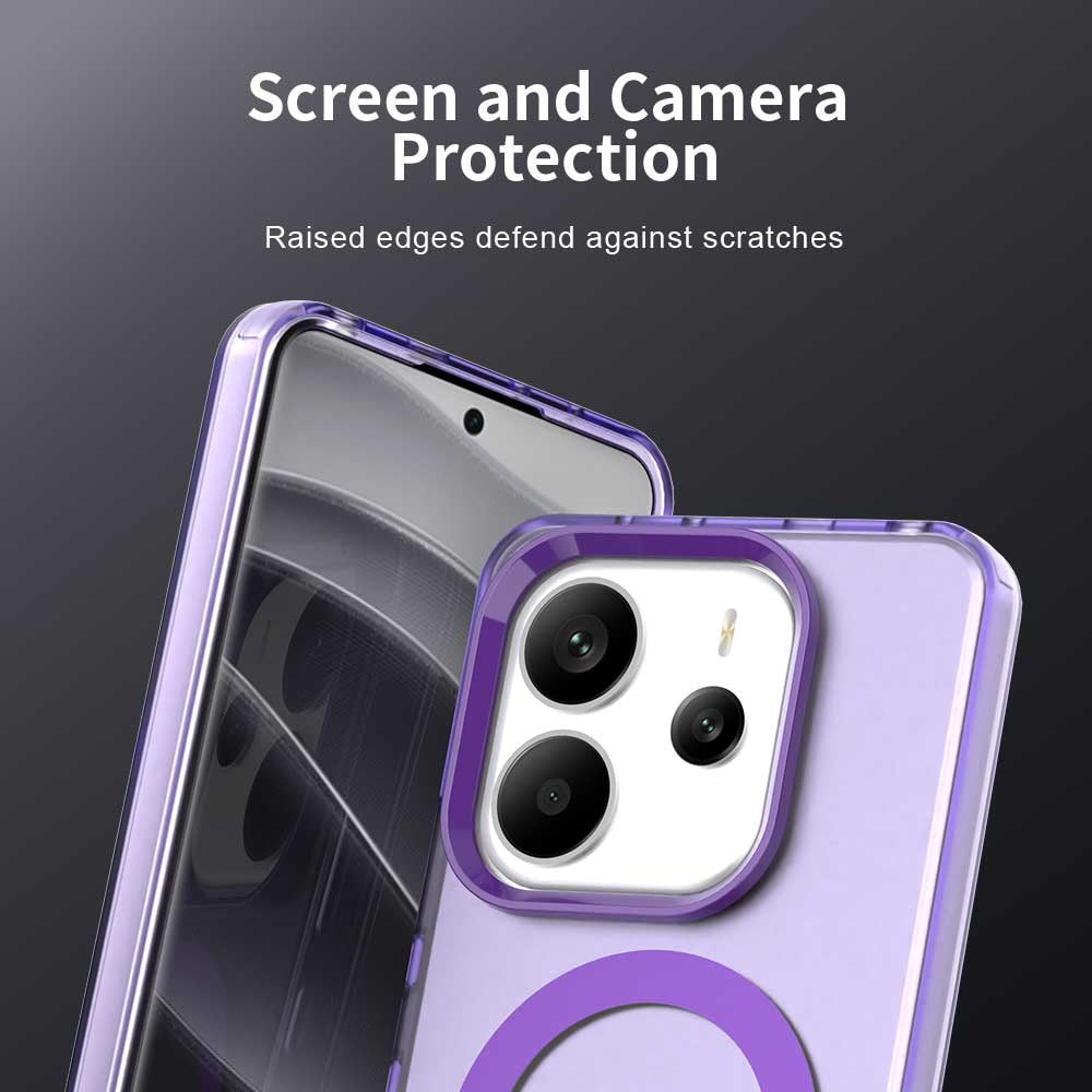 MagSafe futrola za Xiaomi Redmi Note 14 5G, Techsuit, CandyCase, Ljubičasta