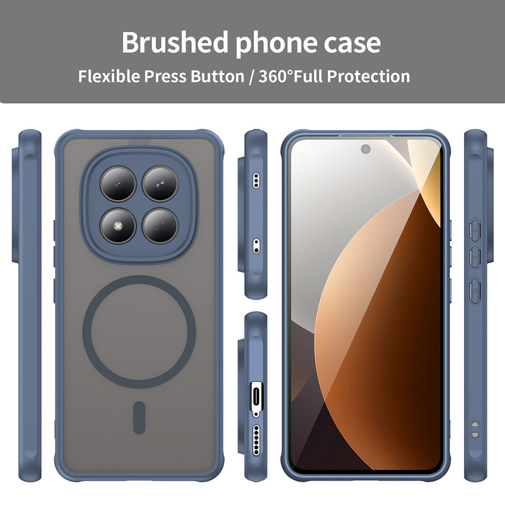 Futrola MagSafe za Xiaomi Redmi Note 15 Pro 4G, Techsuit, HaloFrost II, Tamnoplava