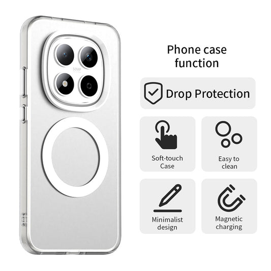 Futrola MagSafe za Xiaomi Redmi Note 15 Pro 5G, Techsuit, CandyCase, Bela