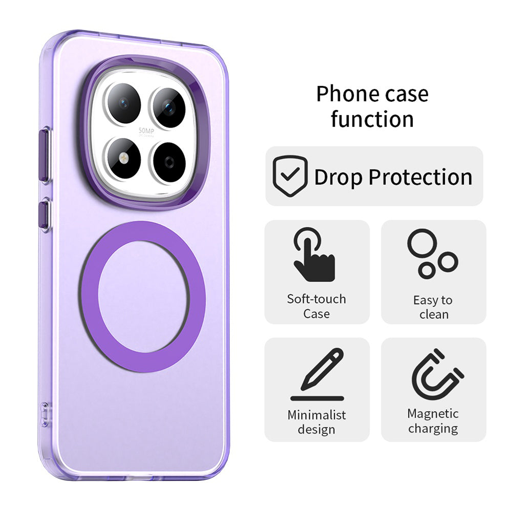 Futrola MagSafe za Xiaomi Redmi Note 15 Pro 5G, Techsuit, CandyCase, Ljubičasta
