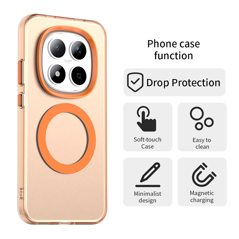 Futrola MagSafe za Xiaomi Redmi Note 15 Pro 5G, Techsuit, CandyCase, Narandžasta