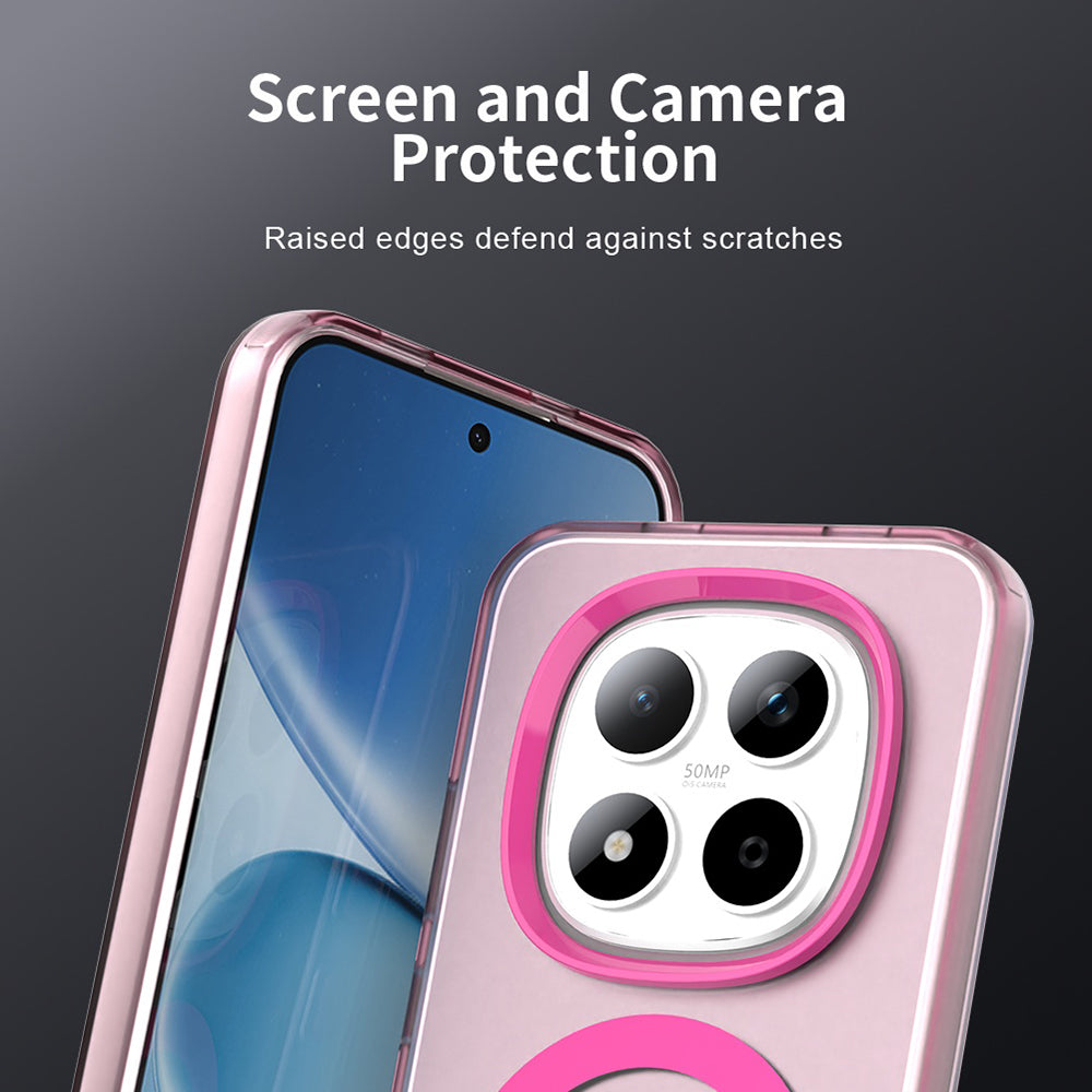 Futrola MagSafe za Xiaomi Redmi Note 15 Pro 5G, Techsuit, CandyCase, Roze