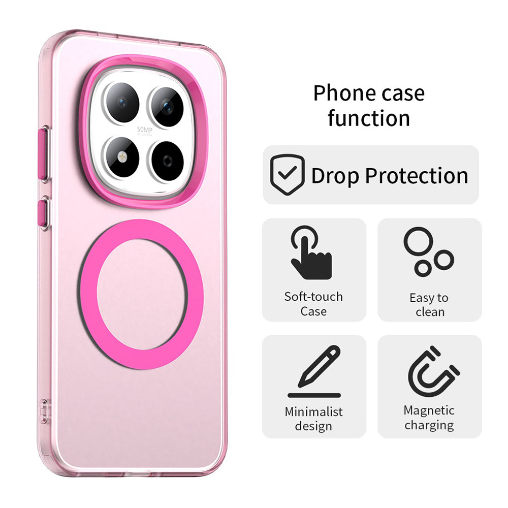 Futrola MagSafe za Xiaomi Redmi Note 15 Pro 5G, Techsuit, CandyCase, Roze