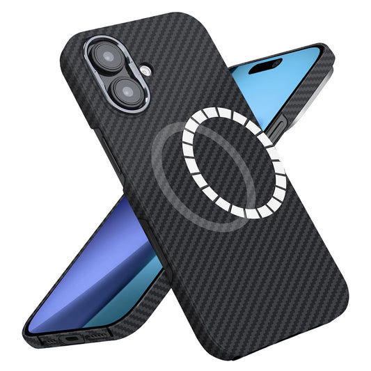 Futrola MagSafe za Apple iPhone 17, Techsuit, Aramid Fiber, Crna