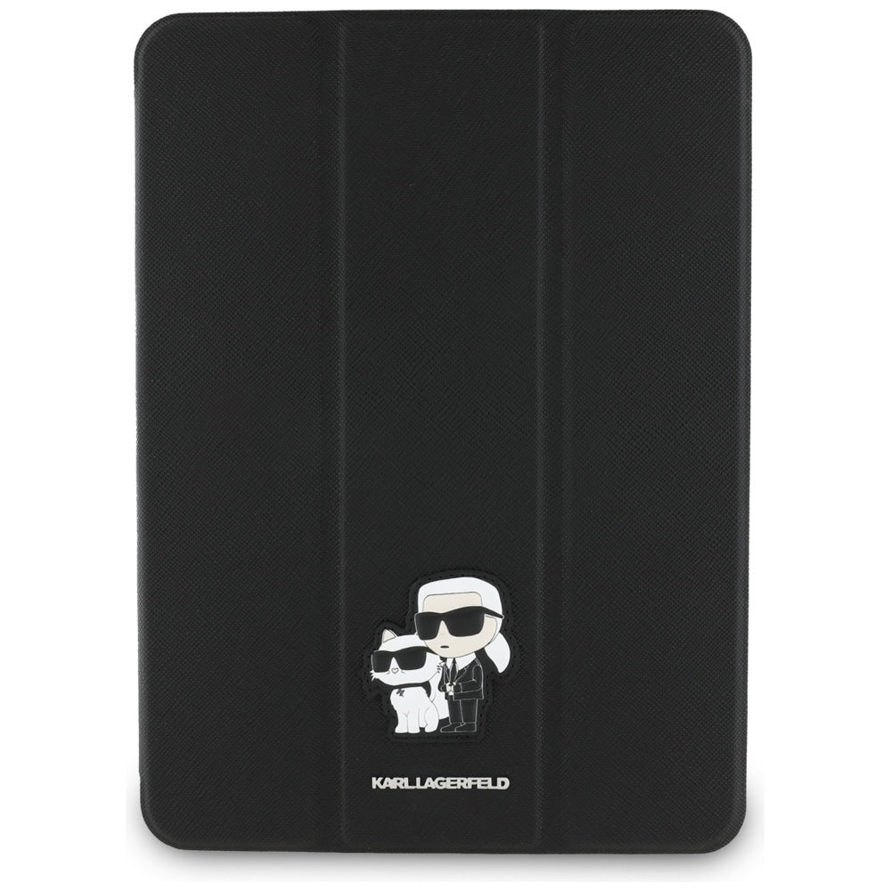 Futrola za Apple iPad Air 11 (2026) / iPad Air 11 (2025) / Air 11 (2024), Karl Lagerfeld, Saffiano Karl & Choupette, Crna