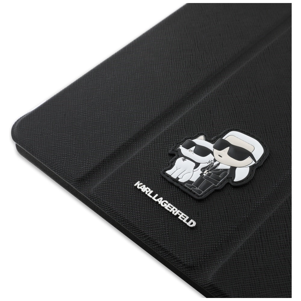 Futrola za Apple iPad Air 13 (2026) / Air 13 (2025) / Air 13 (2024), Karl Lagerfeld, Saffiano Karl & Choupette, Crna