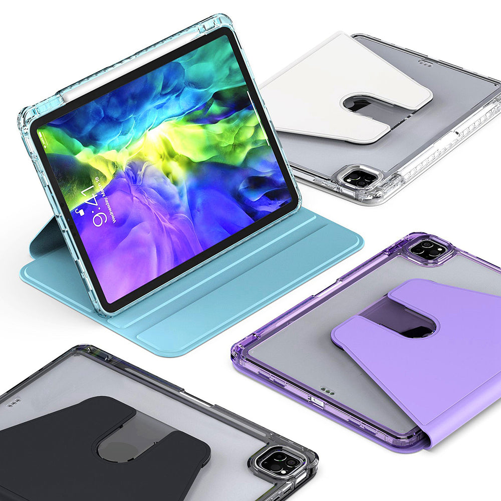 Futrola za Apple iPad Pro 11 (2024), Techsuit, Crystal Vision, Ljubičasta