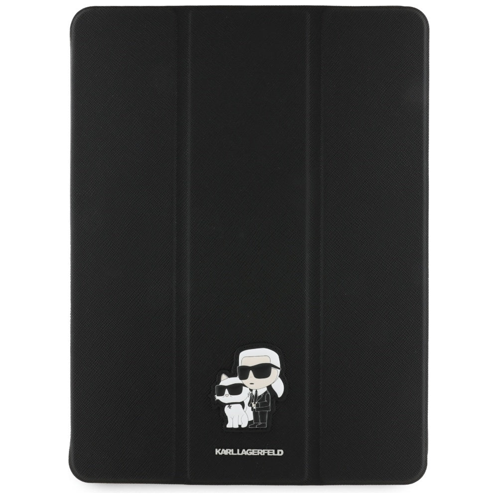 Futrola za Apple iPad Pro 13 (2024), Karl Lagerfeld, Saffiano Karl & Choupette, Crna