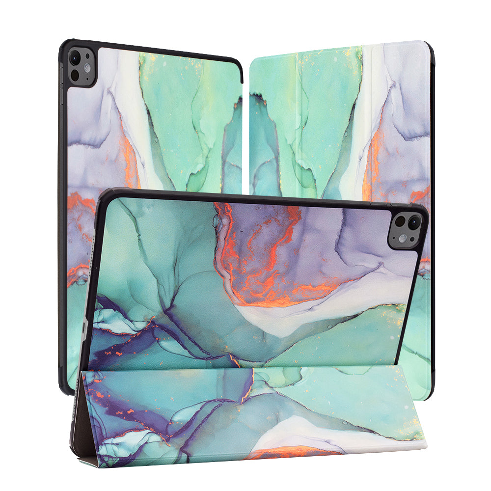 Futrola za Apple iPad Pro 13 (2024), Techsuit, FoldPro Green Time, Multicolor