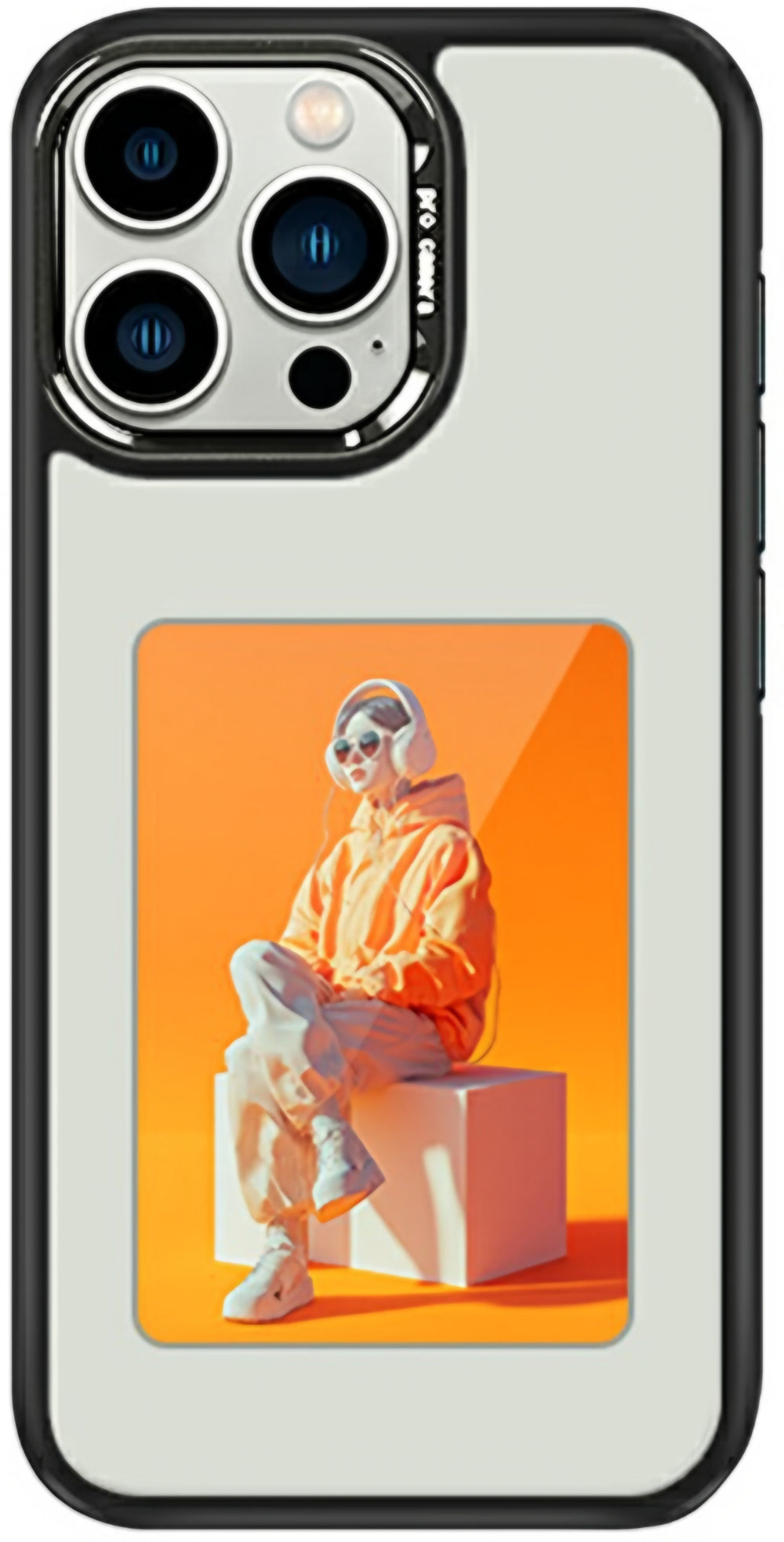 Futrola za Apple iPhone 16 Pro, OEM, Prilagođeni E-Ink ekran (4 inča), Bela