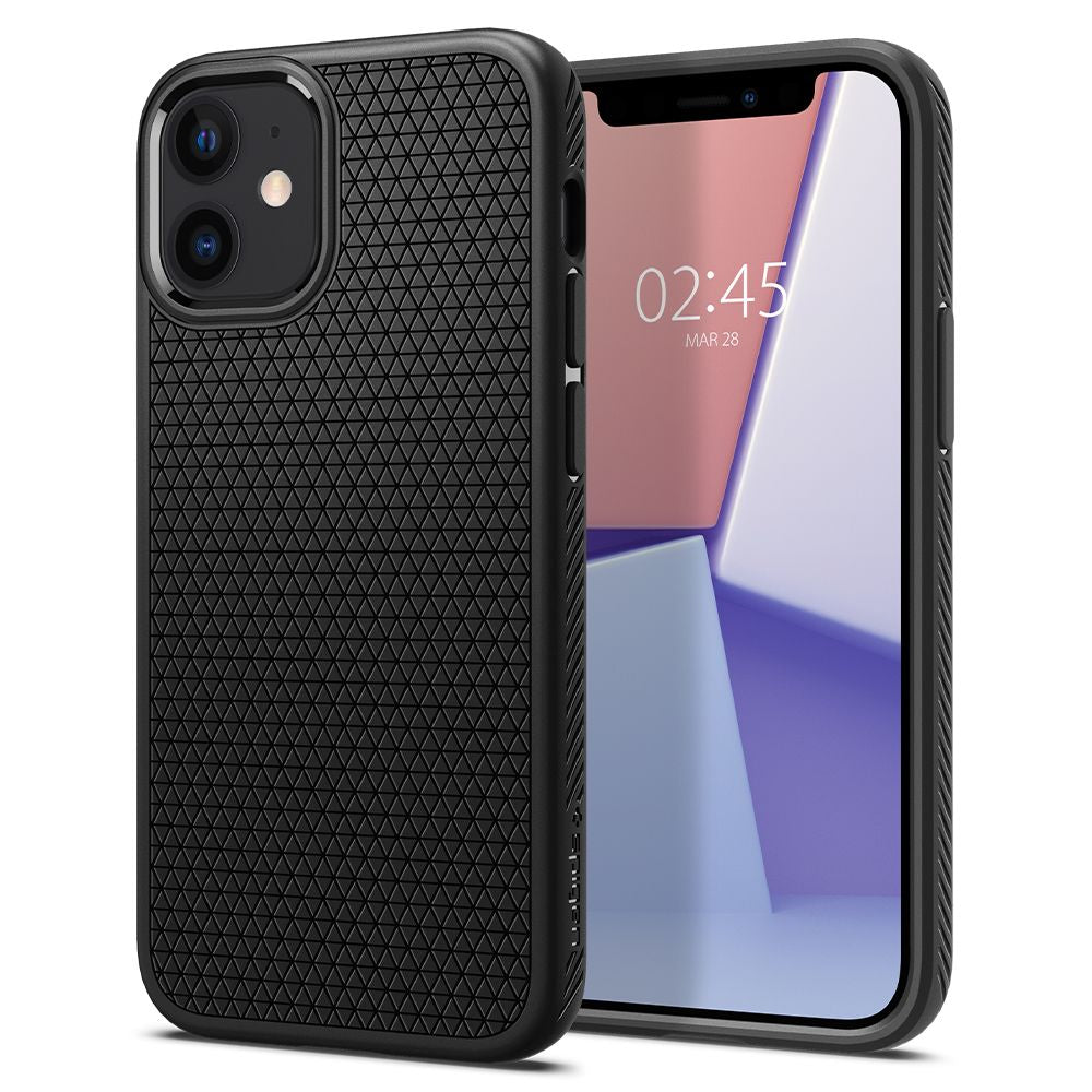 Futrola za Apple iPhone 12 / 12 Pro, Spigen, Liquid Air, Crna