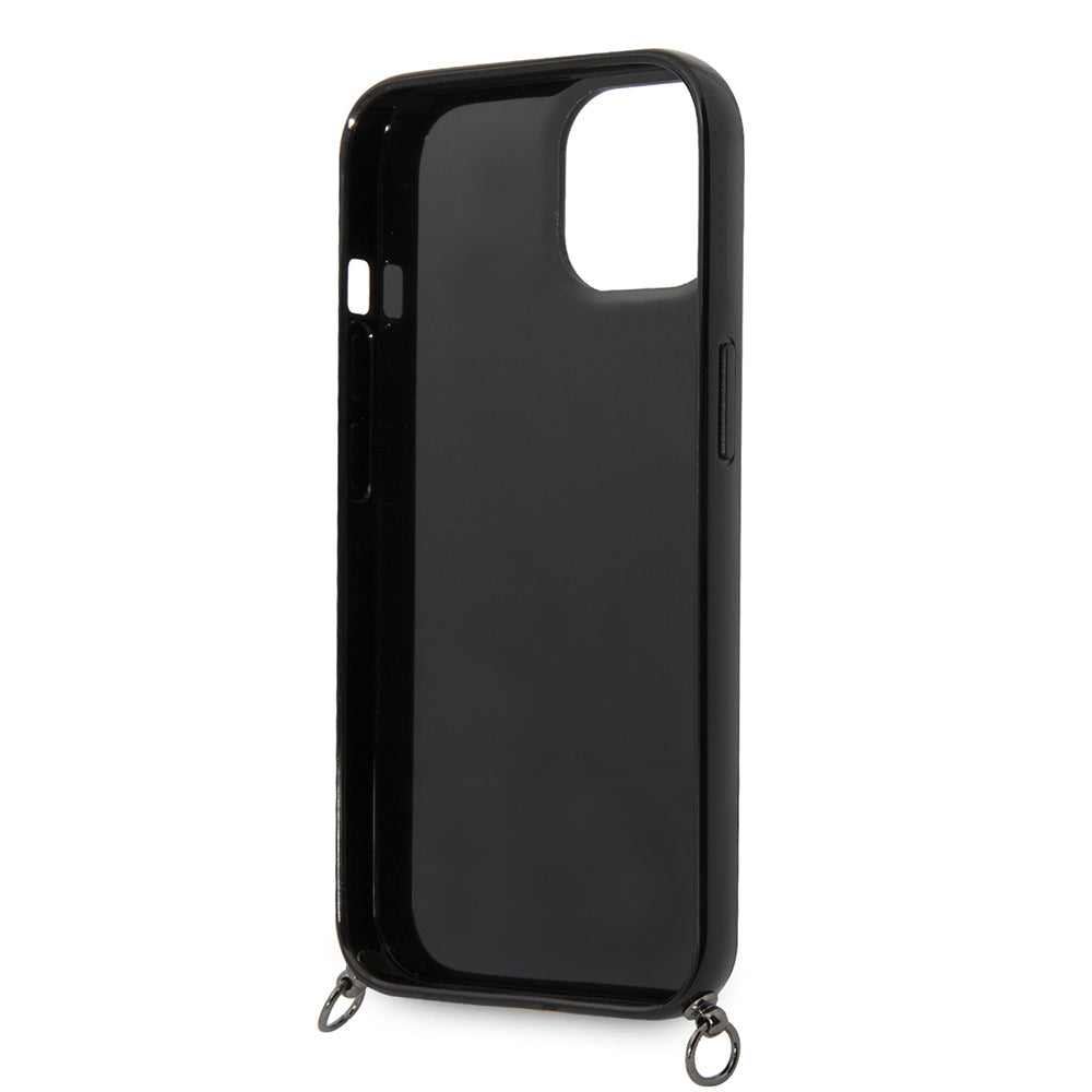 Futrola za Apple iPhone 14, Karl Lagerfeld, Color Stripes with Strap, Roze