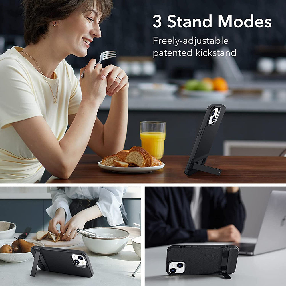 Futrola za Apple iPhone 14 Plus, ESR, Air Shield Boost Kickstand, Crna