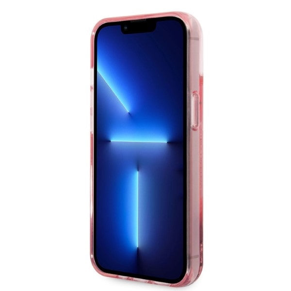 Futrola za Apple iPhone 14 Plus, Karl Lagerfeld, Glitter Karl's Head, Roze