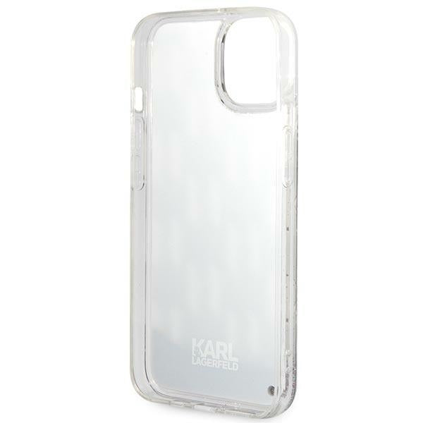 Futrola za Apple iPhone 14 Plus, Karl Lagerfeld, Liquid Glitter Monogram, Crna
