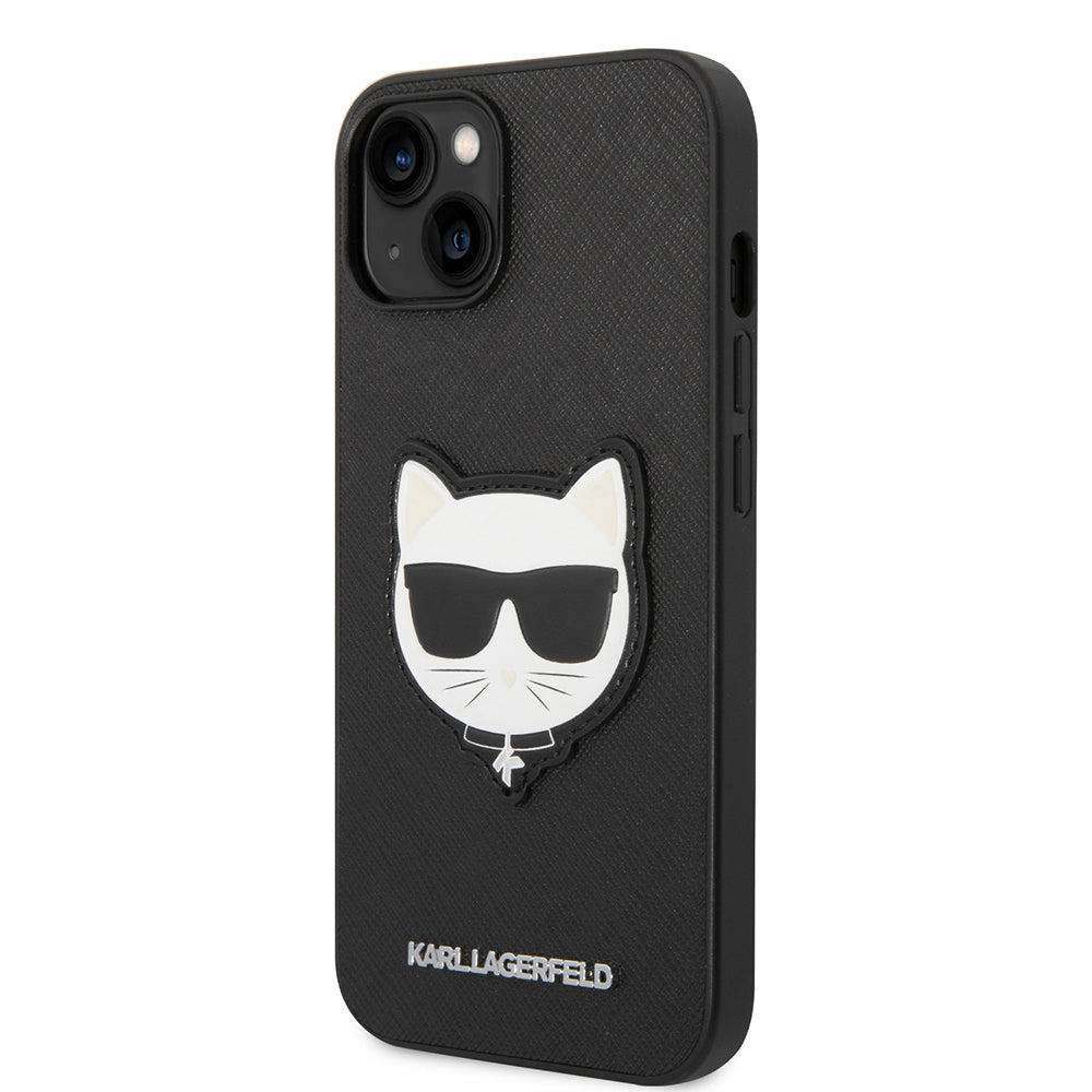 Futrola za Apple iPhone 14 Plus, Karl Lagerfeld, Saffiano Choupette's Head, Crna