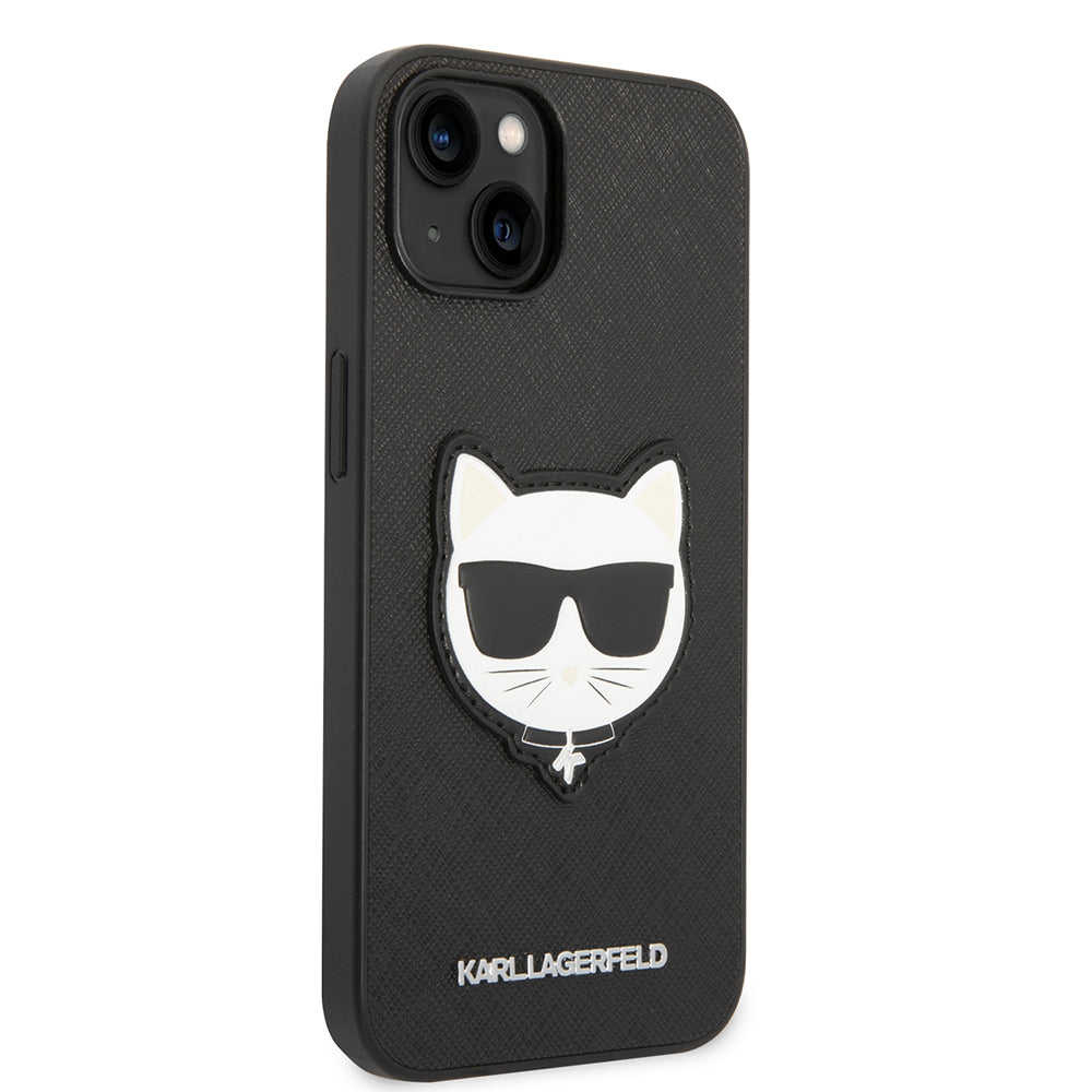 Futrola za Apple iPhone 14 Plus, Karl Lagerfeld, Saffiano Choupette's Head, Crna