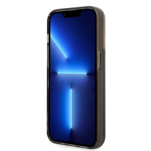 Futrola za Apple iPhone 14 Pro, Karl Lagerfeld, Liquid Glitter KL Logo, Crna