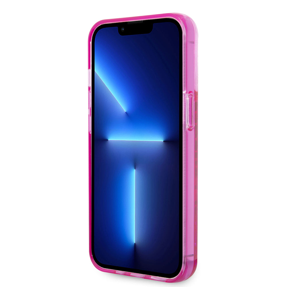 Futrola za Apple iPhone 14 Pro, Karl Lagerfeld, Liquid Glitter KL Logo, Roze