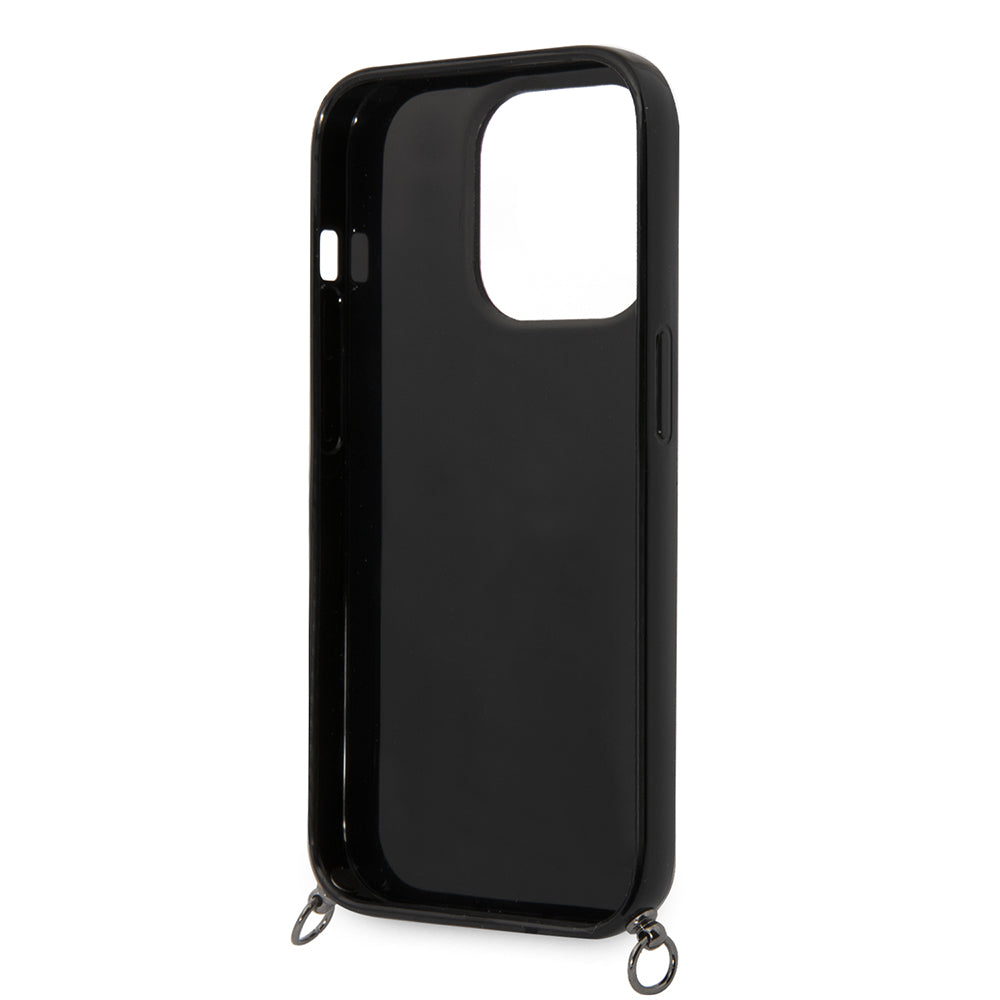 Futrola za Apple iPhone 14 Pro Max, Karl Lagerfeld, Color Stripes with Strap, Roze